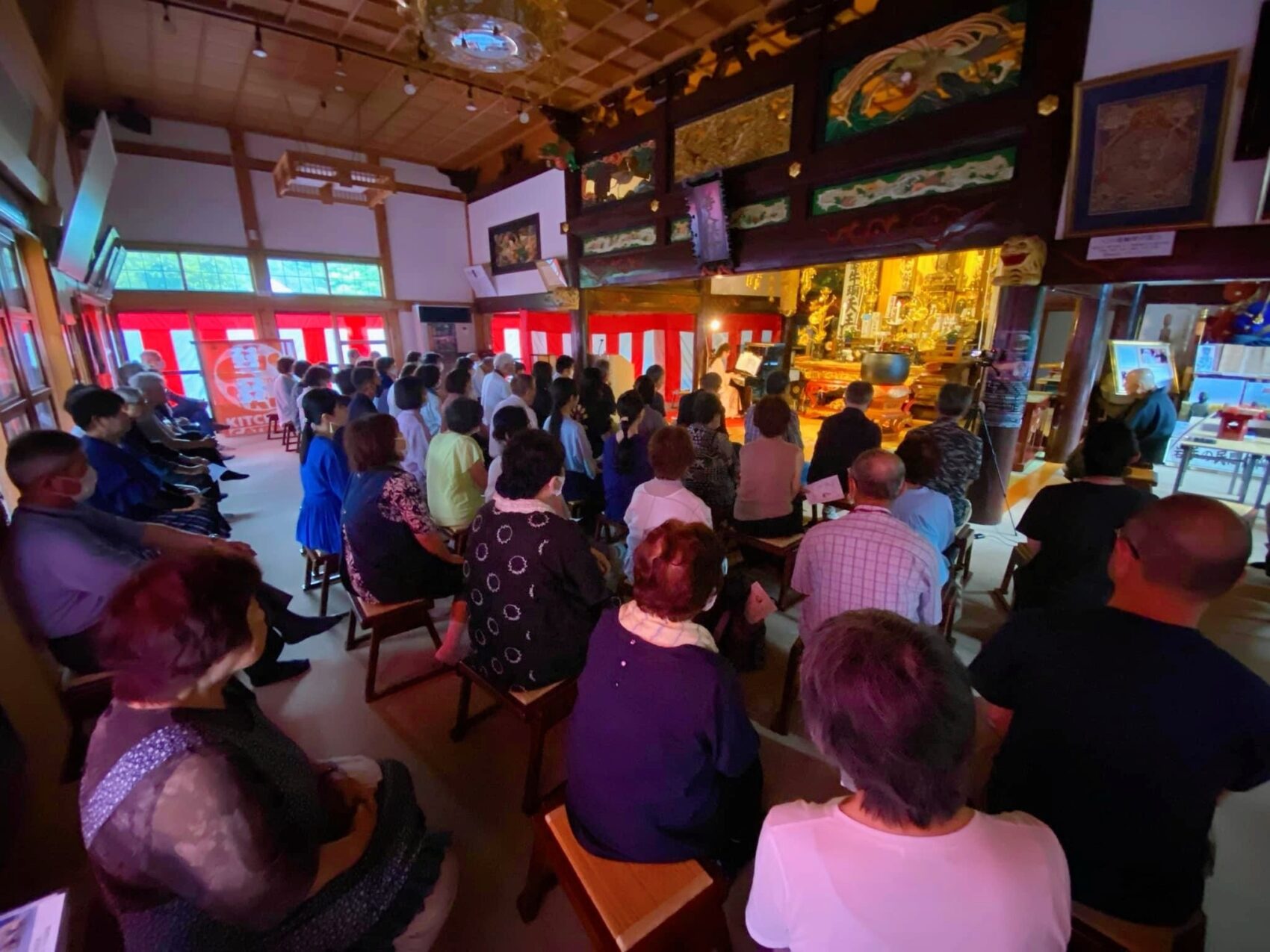 一関市長徳寺でのコンサートに出演のピアニスト藤波結花